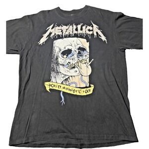 RARE Authentic Y2K Metallica T-Shirt - Men's 2009 XL "World‎ Magnetic Tour"